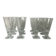 12 stemmed glasses