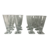 12 stemmed glasses