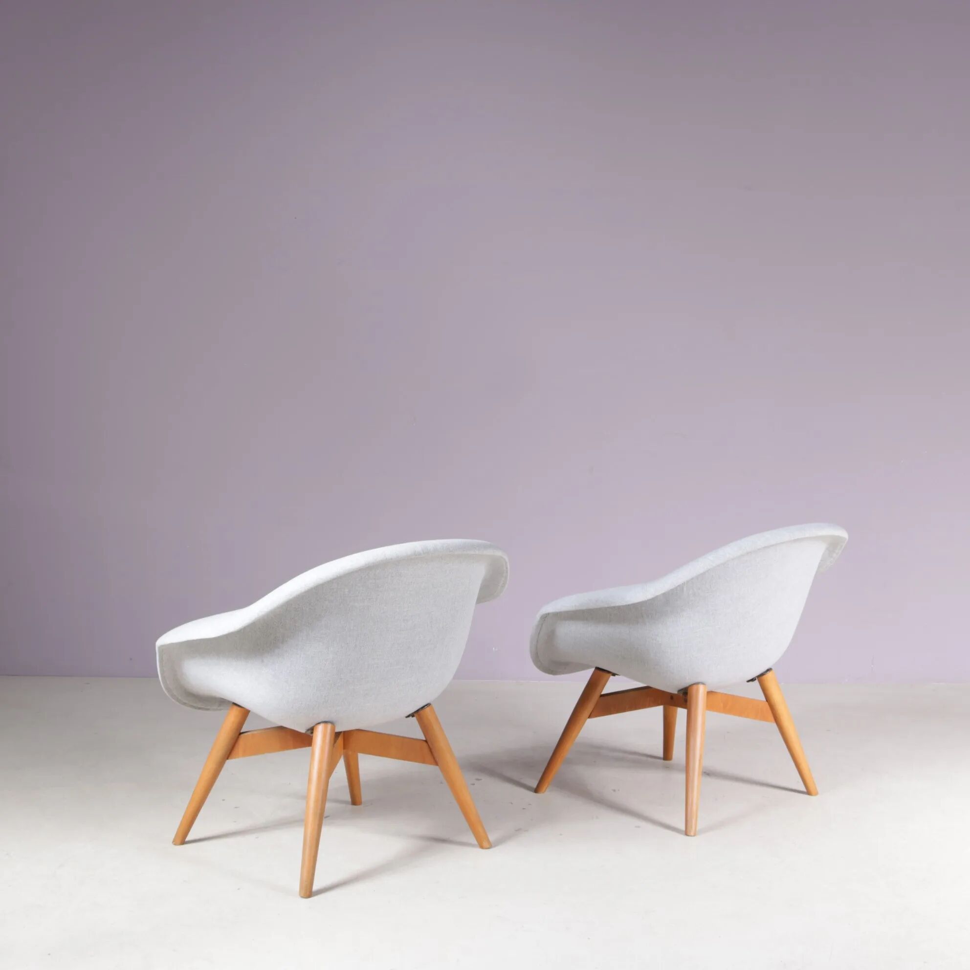 1950s set of 2 easy chairs by Frantisek Jirak, Czech