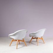 1950s set of 2 easy chairs by Frantisek Jirak, Czech