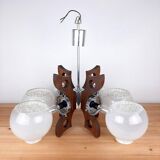 Mid-century Murano glass pendant by Mazzega, 1970s.