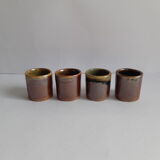 Set of 4 vintage sandstone coquetiers