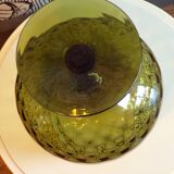 Khaki green empolied vase h=33cm