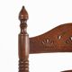 Antique wooden armchair with cane seat, France ca. 1900