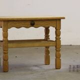 Pair of Vintage Danish Oak Bedside Tables with Drawer & Shelf, Kjærnulf style