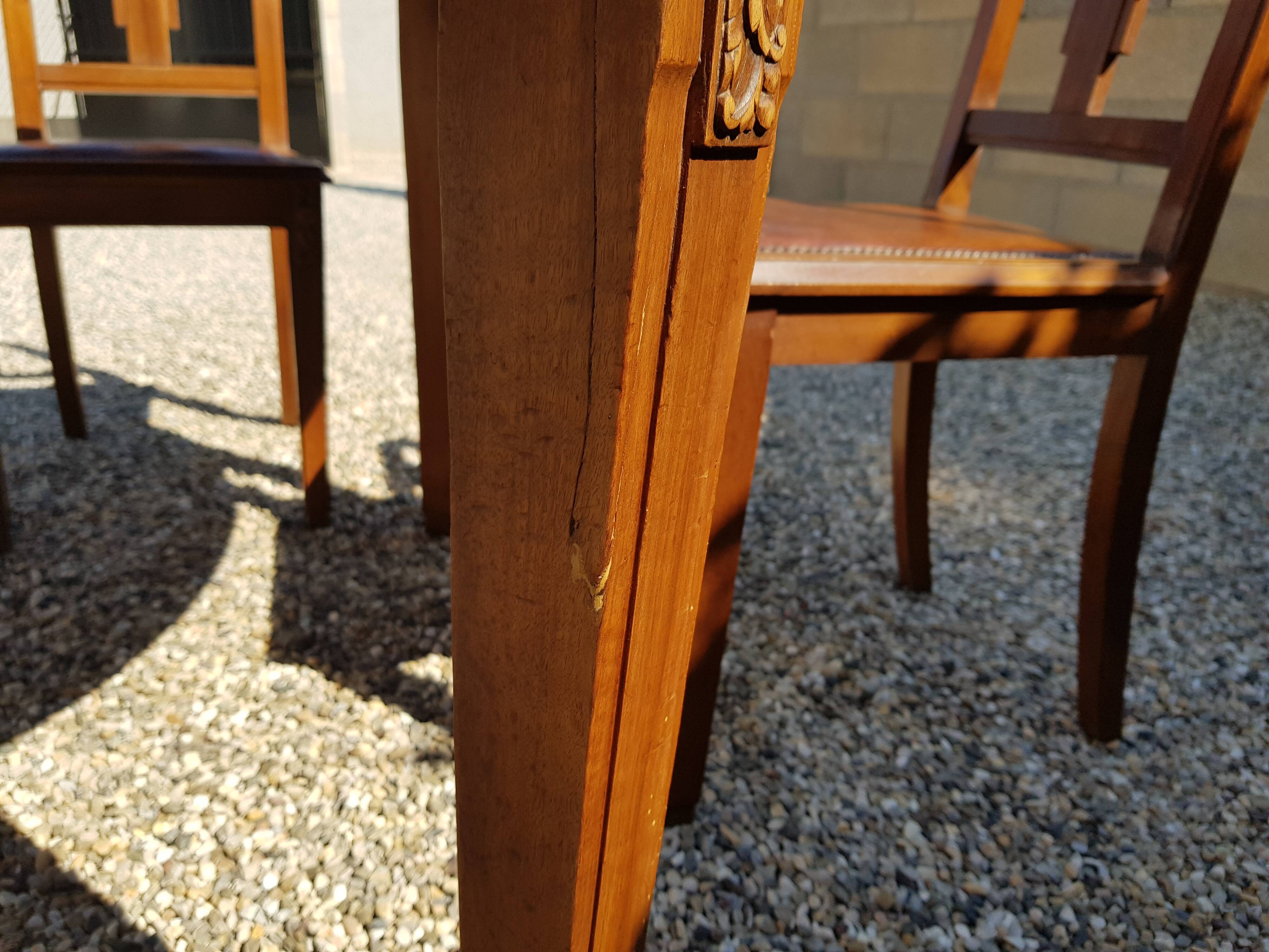 Art deco table and chairs