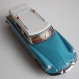 Vintage tin model car, Citroën DS station wagon, 1960s.