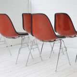 Set of 4 side chairs by Charles & Ray Eames for Herman Miller