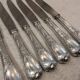 6 silver-plated metal table knives Christofle Marly 4 sharp blades