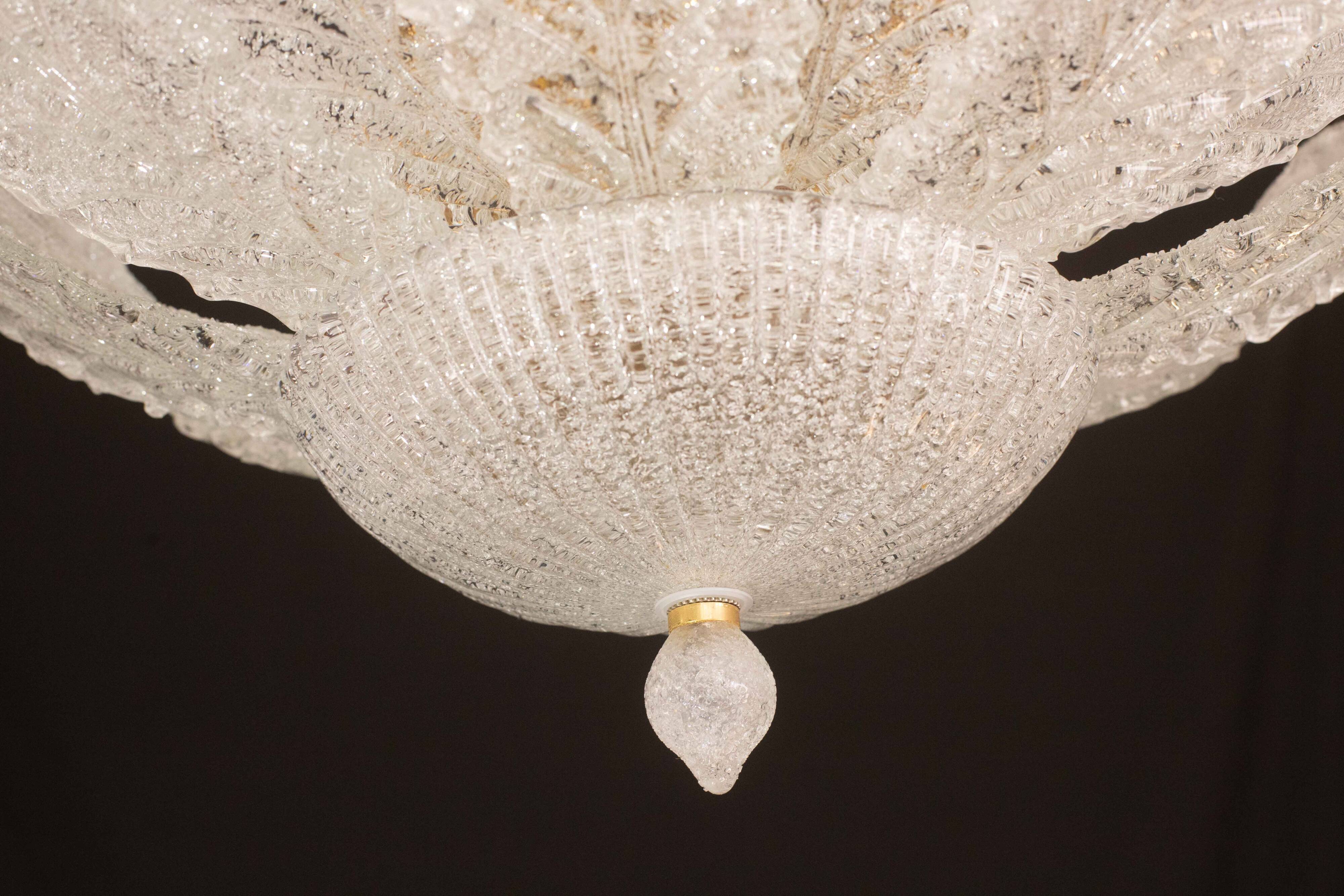 Napoli, Italian Murano Glass Ceiling Light or Flush Mount, 1970s