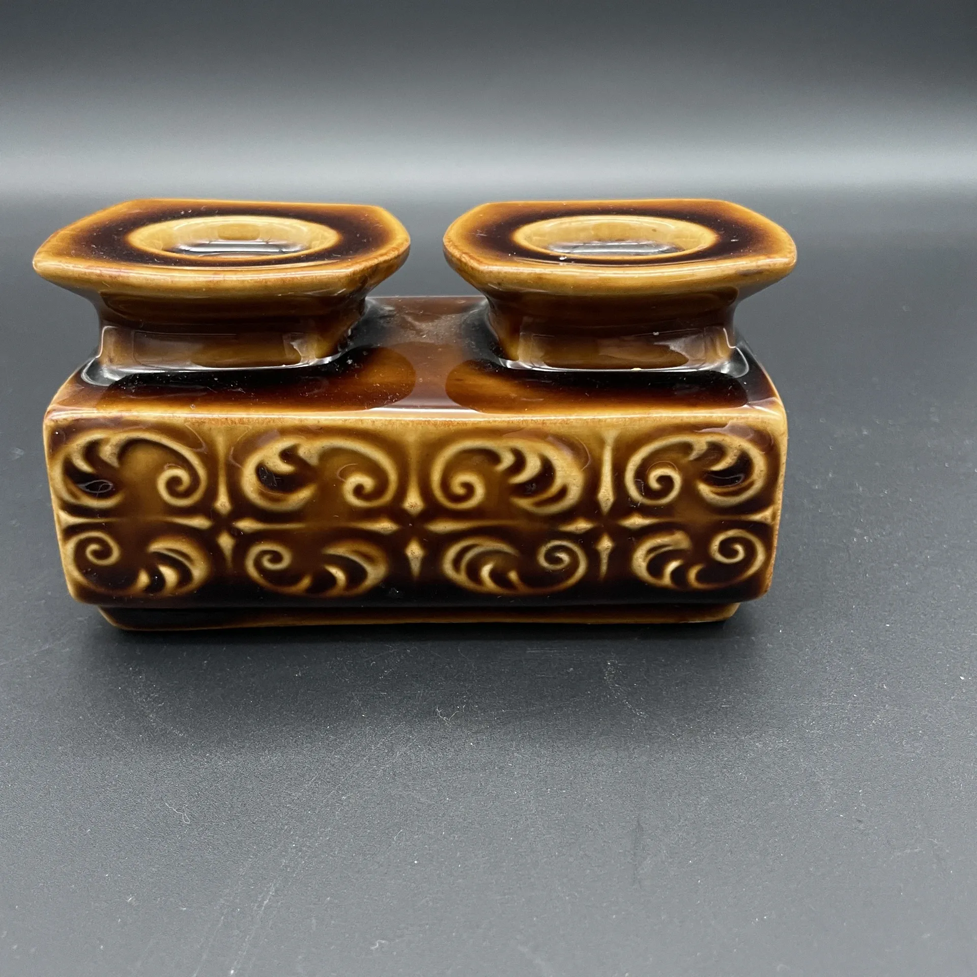 Double ceramic candlestick Ditmar Urbach – Czechoslovakia – Style A