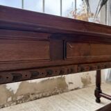 XXL table in solid dark walnut 3m