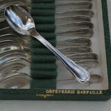 Set 12 Teaspoons Moka in silver metal - Model net staple