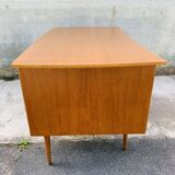 Scandinavian double-sided teak office 60s