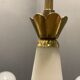 Opaline glass & brass sputnik chandelier with 12 lights, 1970s