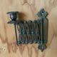 Accordion brass candle holder