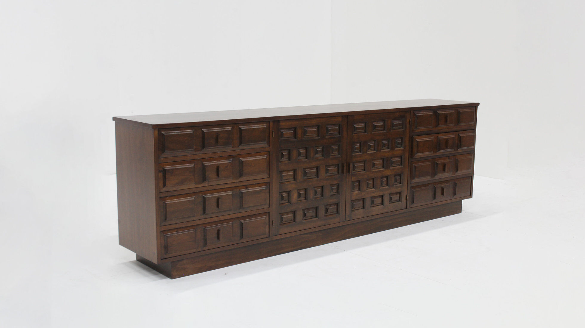 Spanish brutalist sideboard credenza