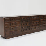 Spanish brutalist sideboard credenza
