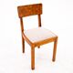Ensemble de six chaises Art Déco, Pologne, années 1940.