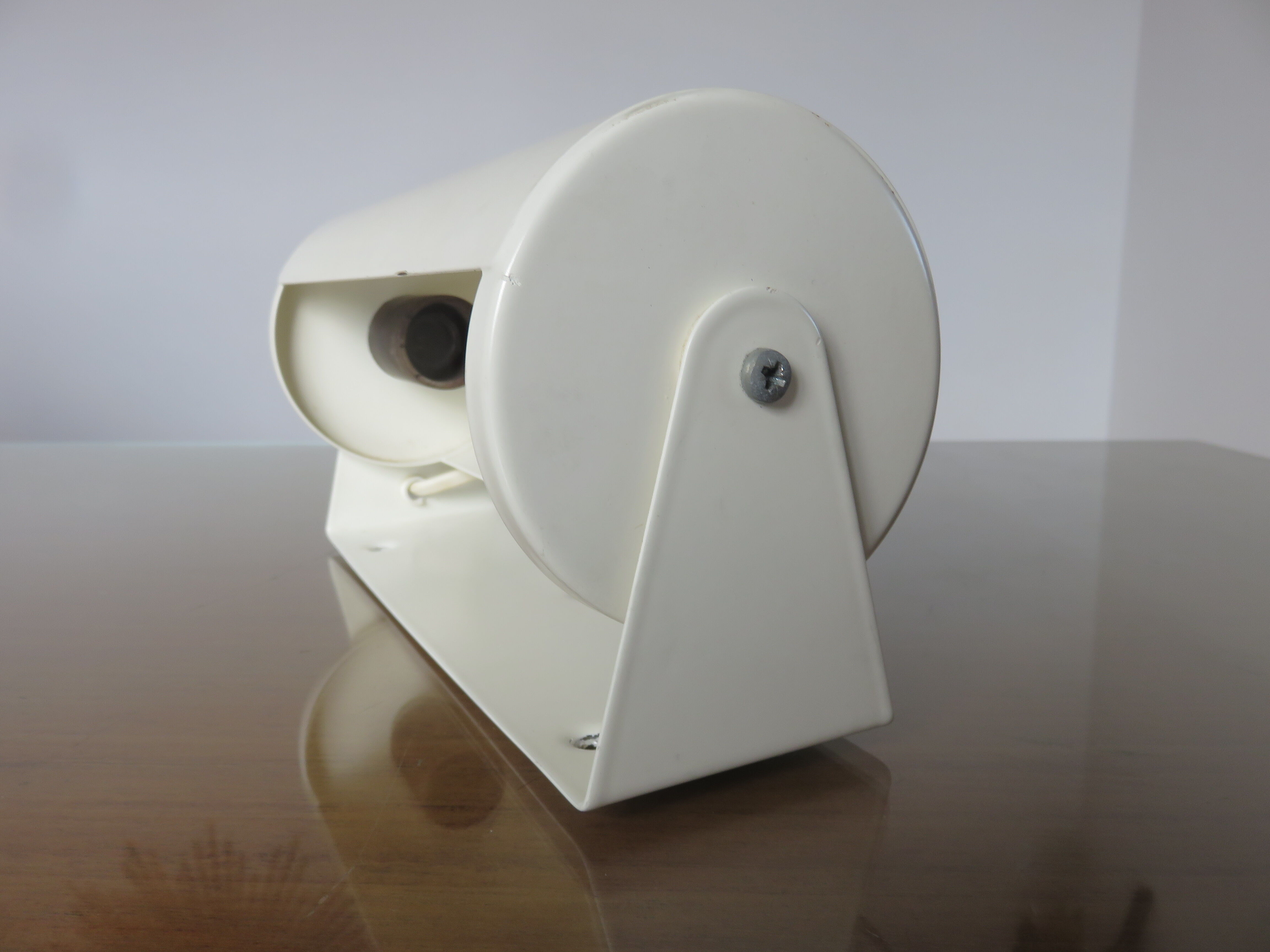 Wall lamp roll Ikea model V413 in white lacquered metal 1980