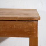 Antique solid wood work table – European side table – circa 1920–1950