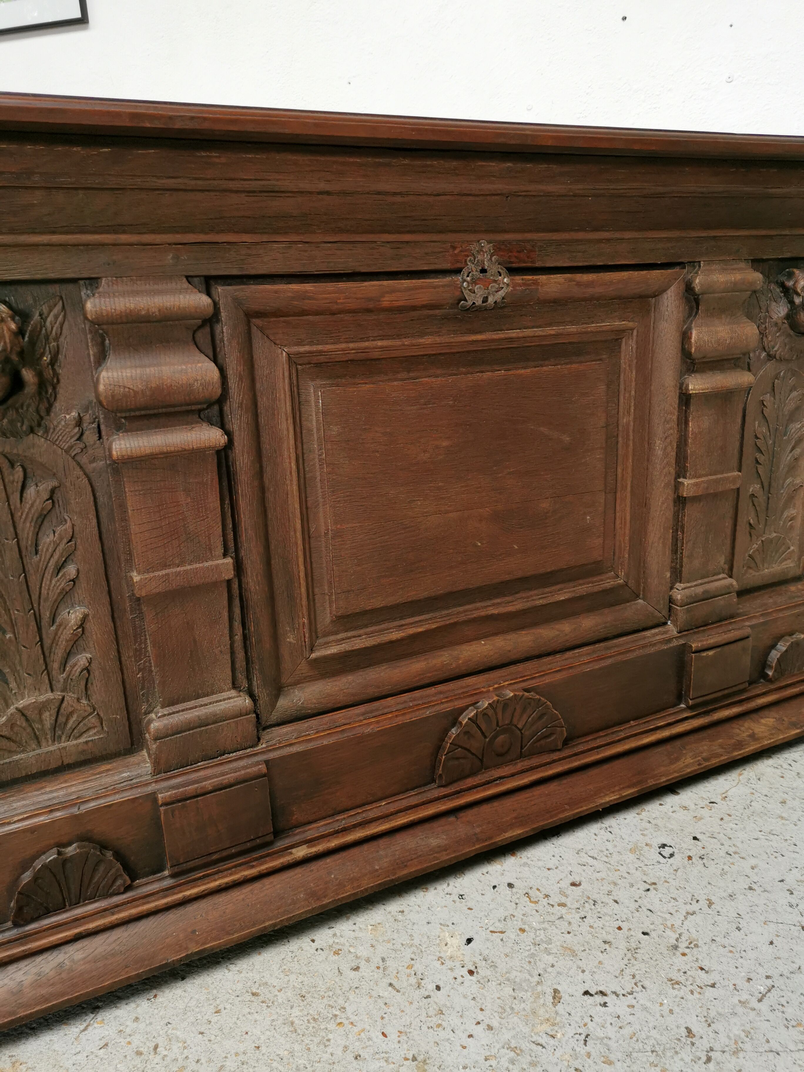Oak office counter