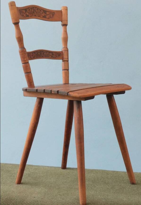 Ensemble de deux chaises Tubinger avec dossier Art Nouveau Adolf Schneck