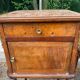 Pair of Louis XV bedside tables, 19th century, marquetry and pink marble