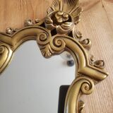 Vintage gilded wooden mirror