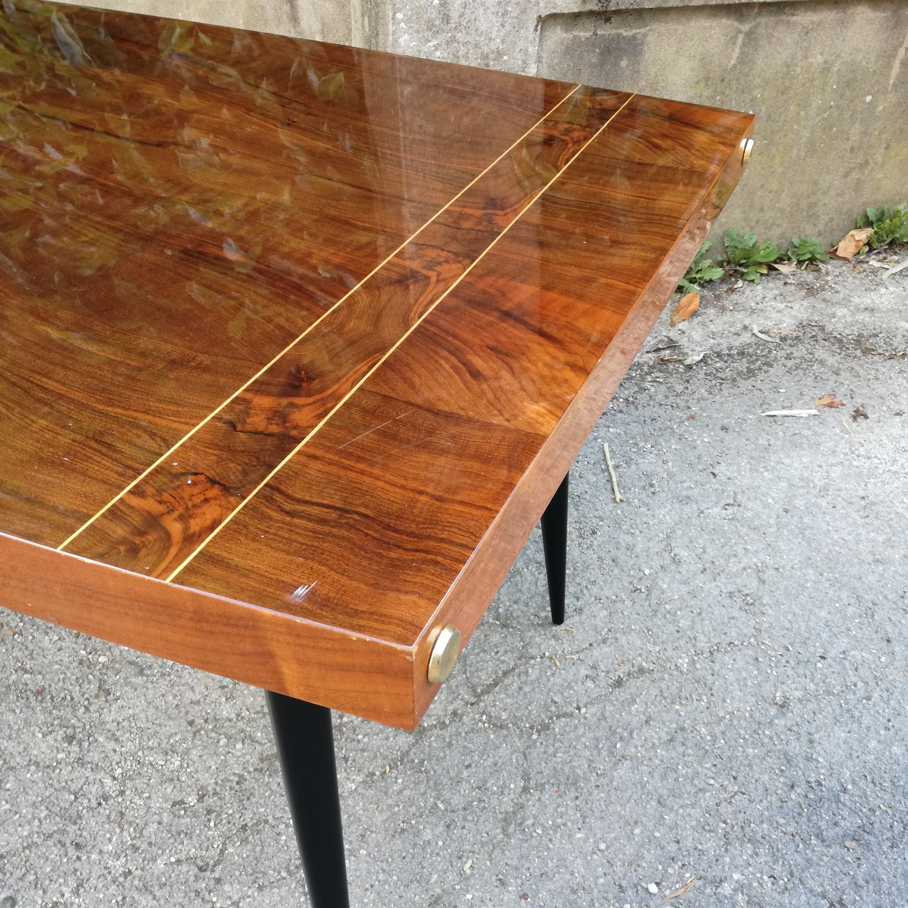 Walnut table 1950s