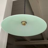 Green opaline water hanging lamp
