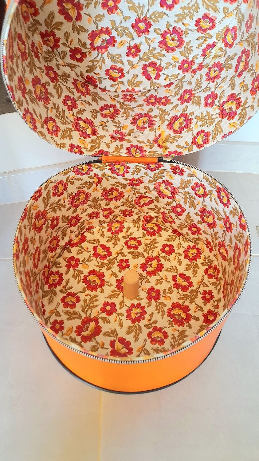 Hat box or bottle rack 70s