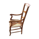 Fauteuil époque Louis Philippe en noyer et paille