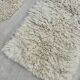 Moroccan Beni Ouarain rug in ecru wool