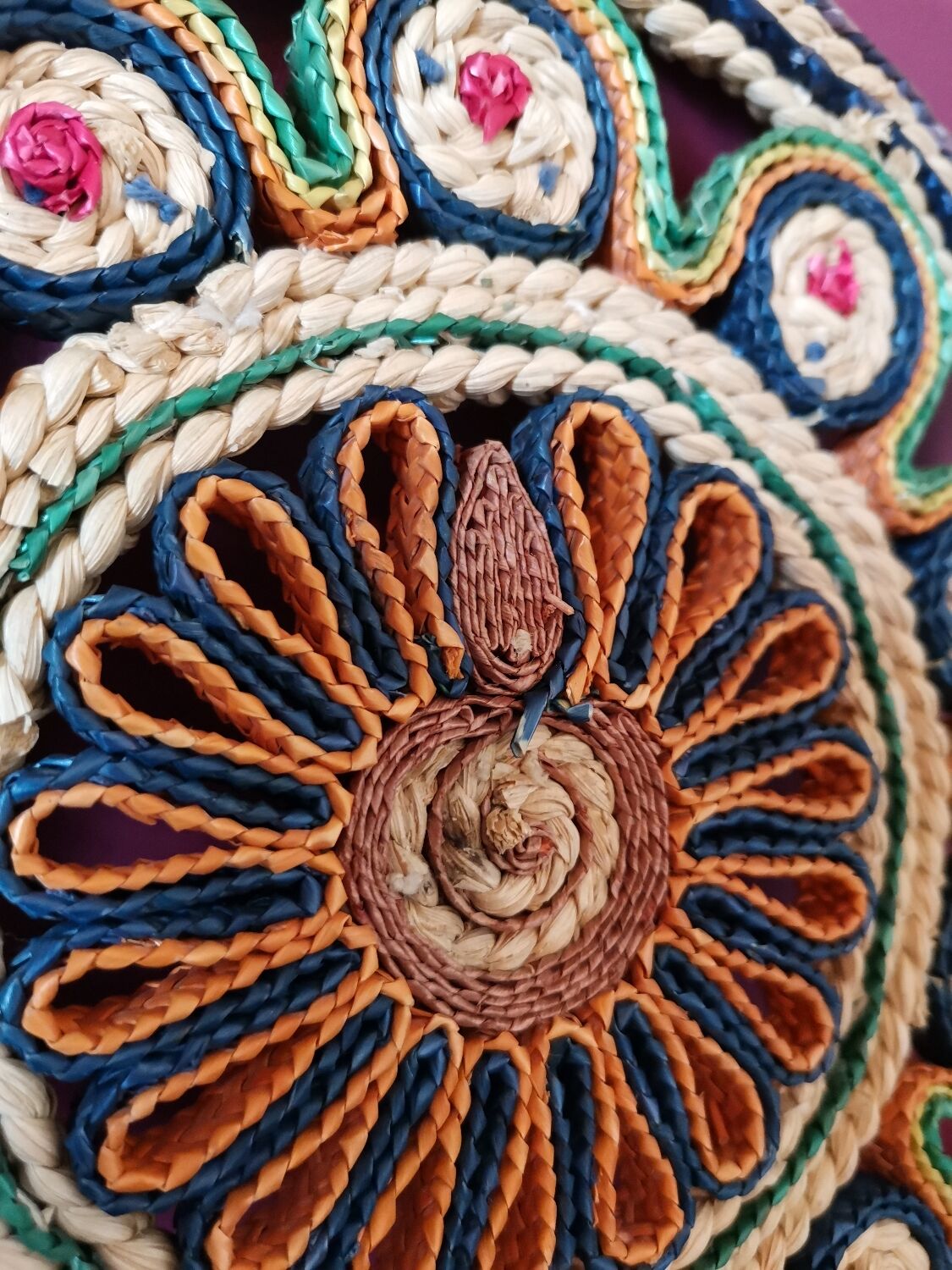 Vintage wicker trivets