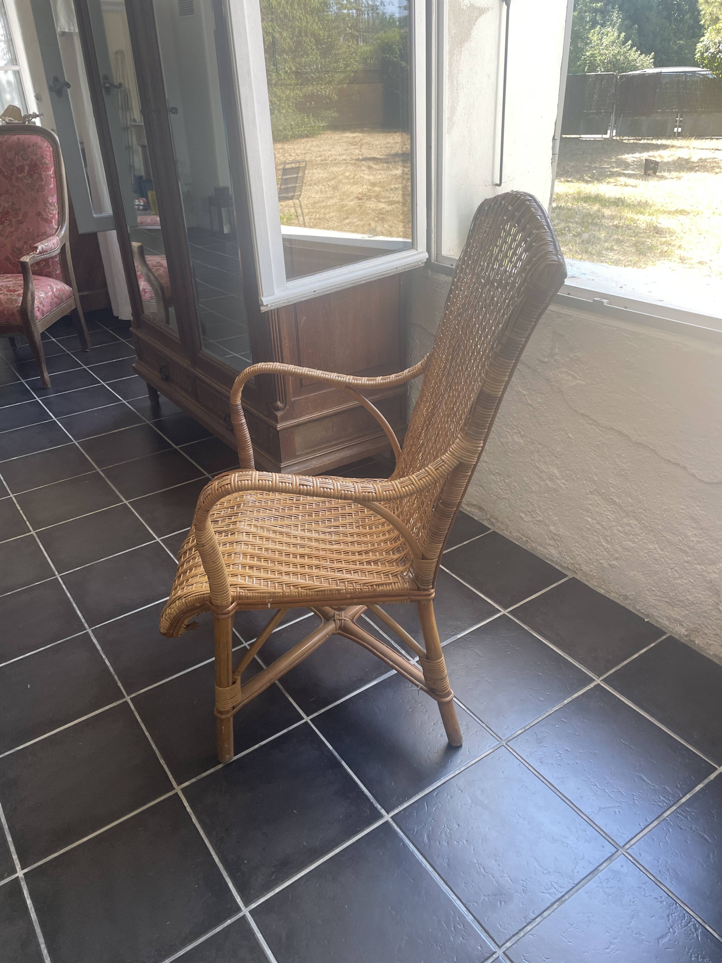 Fauteuil rotin