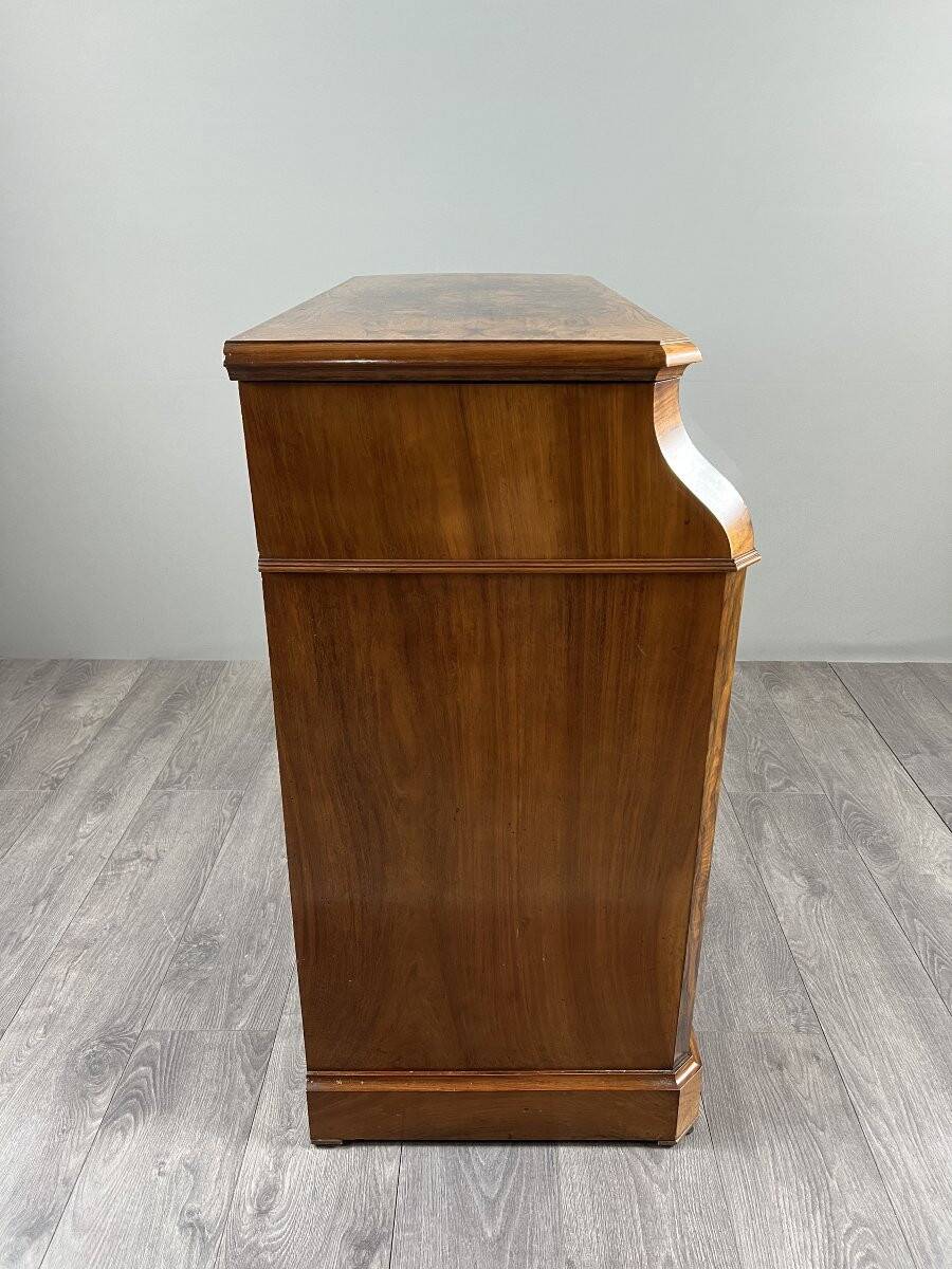 Walnut toilet commode, 19th century