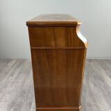 Walnut toilet commode, 19th century