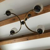 Chandelier 60s vintage brass