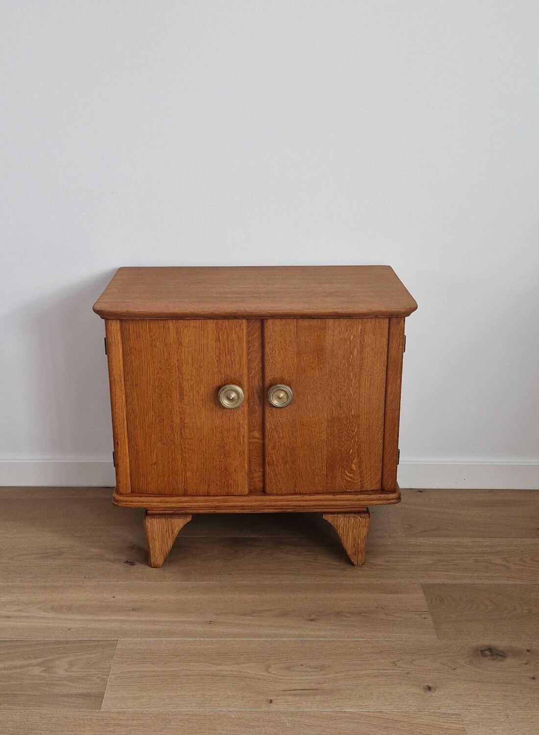 Low sideboard 2 doors art deco oak