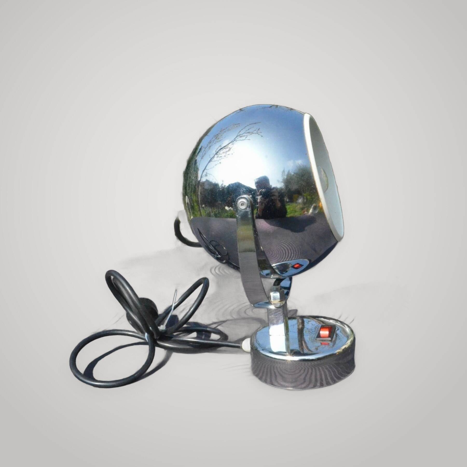 Lampe eye Ball Goffredo Reggiani design vintage space age