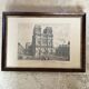 Paris 19th engraving, glass frame