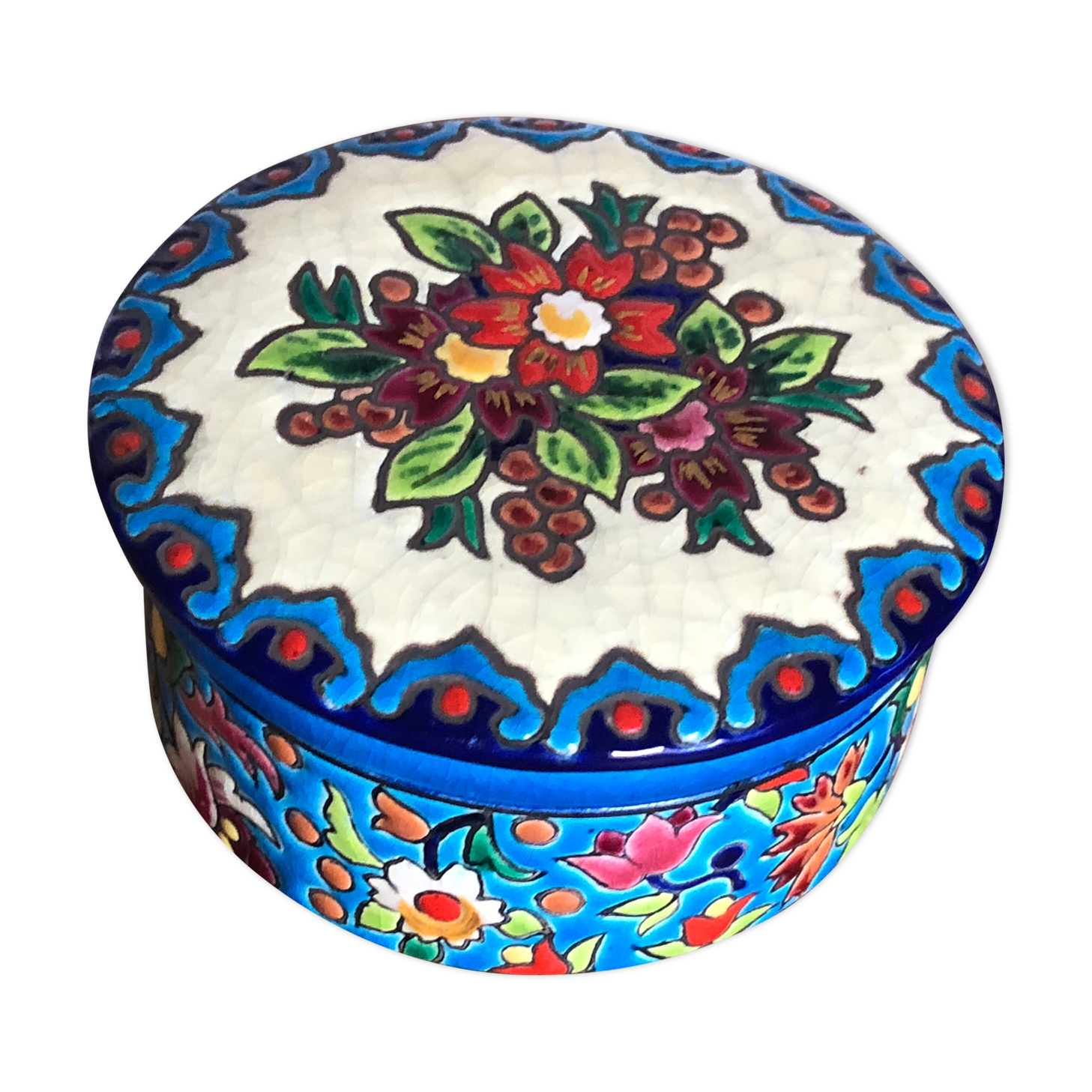 Longwy enamel caviar box