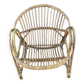 Rattan armchair