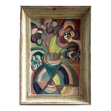Tableau huile cubiste Nicolas Issaiev