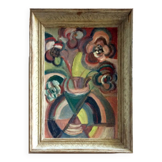 Cubist oil painting Nicolas Issaiev