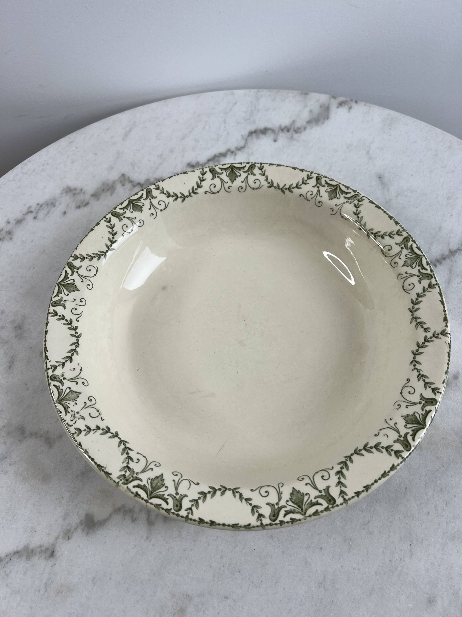 Iron earth large dish Sarreguemines Thérèse