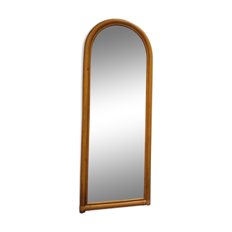 Miroir en bois et bambou 41x110cm