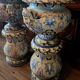 Nevers Montagnon: pair of columns with their basins decorated in the antique style.