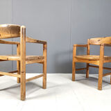Copy of Rainer Daumiller pine wood dining chairs for Hirthals Savvaerk set of 6